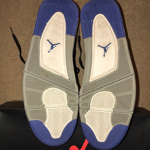 Air Jordan 4 (Black/Game Royal-Matte Silver) - Picture 4 of 4